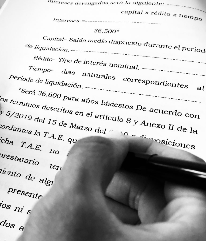 Clausulas contrato hipotecario